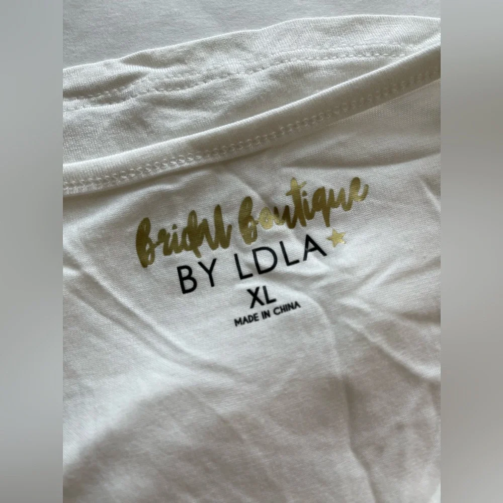 NWT Sweating for the Wedding White Tank Top Size XL - Picture 4 of 5